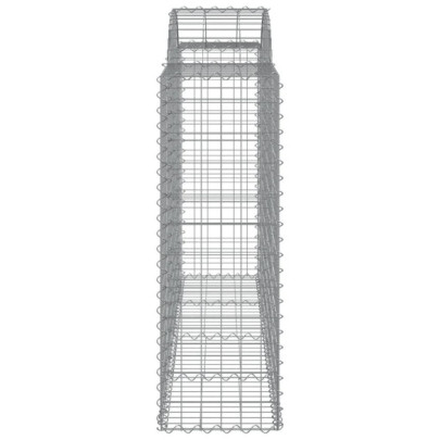 Coșuri Gabion Arcuite din Fier Galvanizat - 2 bucăți