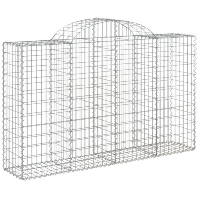 Coșuri Gabion Arcuite 5 buc - Fier Galvanizat | Livrare Gratuită