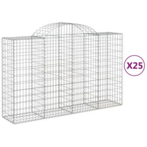 Coșuri Gabion Arcuite 25 buc - Fier Galvanizat | Livrare Gratuită 2