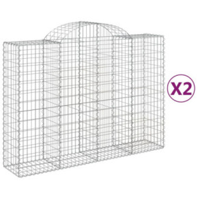 Coșuri Gabion Arcuite Fier Galvanizat | Gard Decorativ 2