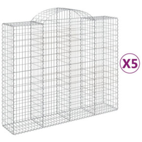 Set Coșuri Gabion Arcuite | Barieră Decorativă Grădină 2