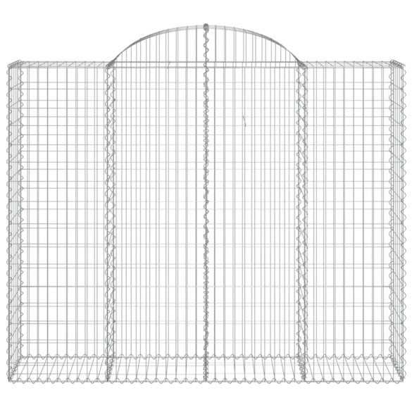 Coș Gabion Arcuit 13 Bucăți - Fier Galvanizat | Decor Grădină
