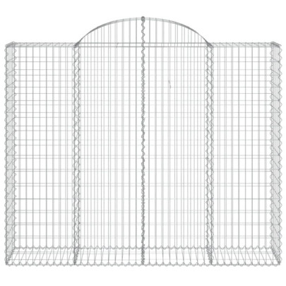 Coș Gabion Arcuit 13 Bucăți - Fier Galvanizat | Decor Grădină