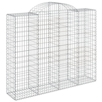 Coșuri Gabion Arcuite Fier Galvanizat | Barieră Decorativă Grădină