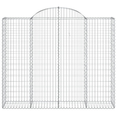 Coșuri Gabion Arcuite Fier Galvanizat | Barieră Decorativă Grădină