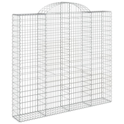 Coșuri Gabion Arcuite Fier Galvanizat | Perete Grădină Decorativ