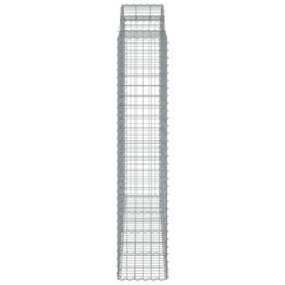 Coșuri Gabion Arcuite - 5 bucăți 200x50x200/220 cm - Fier Galvanizat