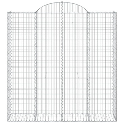 Coșuri Gabion Arcuite Fier Galvanizat - Perete Decorativ Grădină