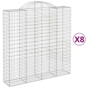 Coșuri Gabion Arcuite 200x50x200/220 cm - Fier Galvanizat 2
