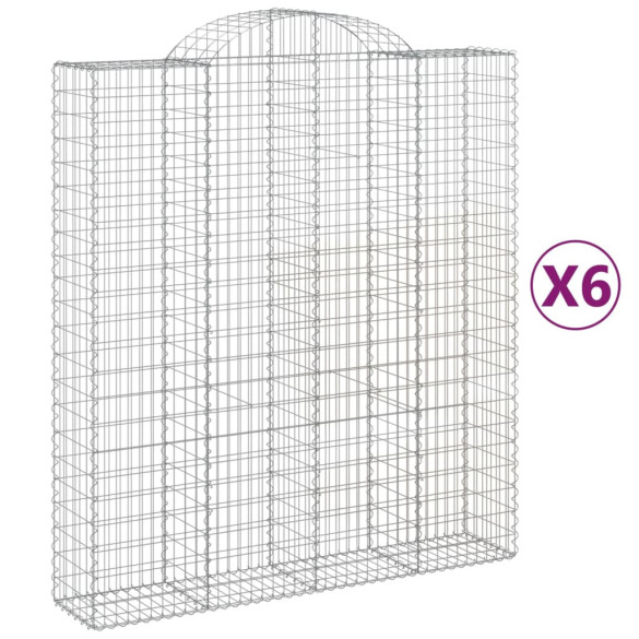 Coșuri Gabion Arcuite 200x50x220/240cm - Fier Galvanizat