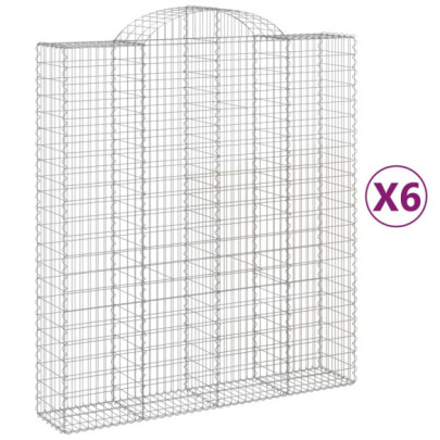 Coșuri Gabion Arcuite 200x50x220/240cm - Fier Galvanizat