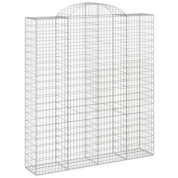 Coșuri Gabion Arcuite - 7 buc - Fier Galvanizat | Livrare Gratuită