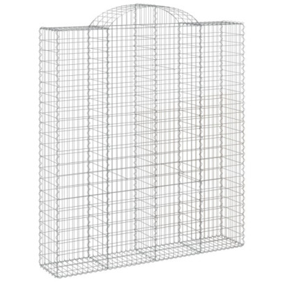 Coșuri Gabion Arcuite - 8 buc - Fier Galvanizat | Livrare Gratuită