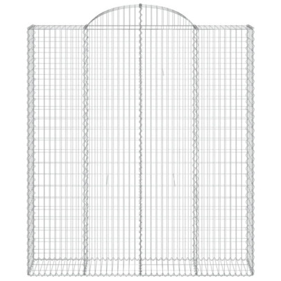 Coșuri Gabion Arcuite - 8 buc - Fier Galvanizat | Livrare Gratuită