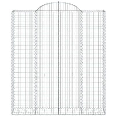 Coșuri Gabion Arcuite - 9 buc - Fier Galvanizat - Livrare Gratuită