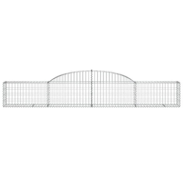 Coșuri Gabion Arcuite - 2 bucăți - 300x30x40/60 cm - Fier Galvanizat