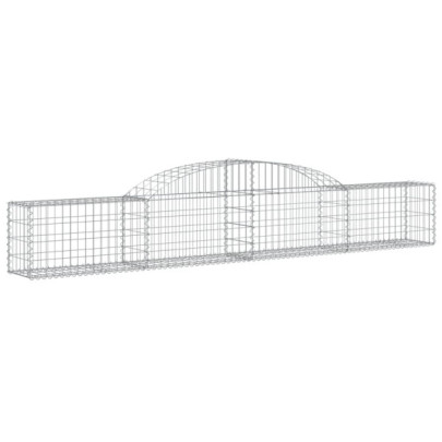 Coșuri Gabion Arcuite - Set 9 Bucăți - Fier Galvanizat
