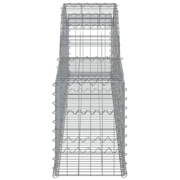 Coșuri Gabion Arcuite - Set 9 Bucăți - Fier Galvanizat