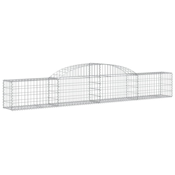 Coșuri Gabion Arcuite - 11 bucăți - Fier Galvanizat Rezistent