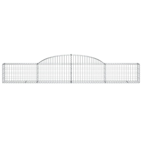 Coșuri Gabion Arcuite - 11 bucăți - Fier Galvanizat Rezistent