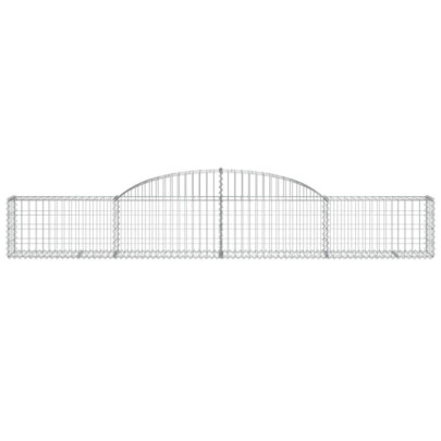 Coșuri Gabion Arcuite | 12 bucăți | Fier Galvanizat | Livrare Gratuită
