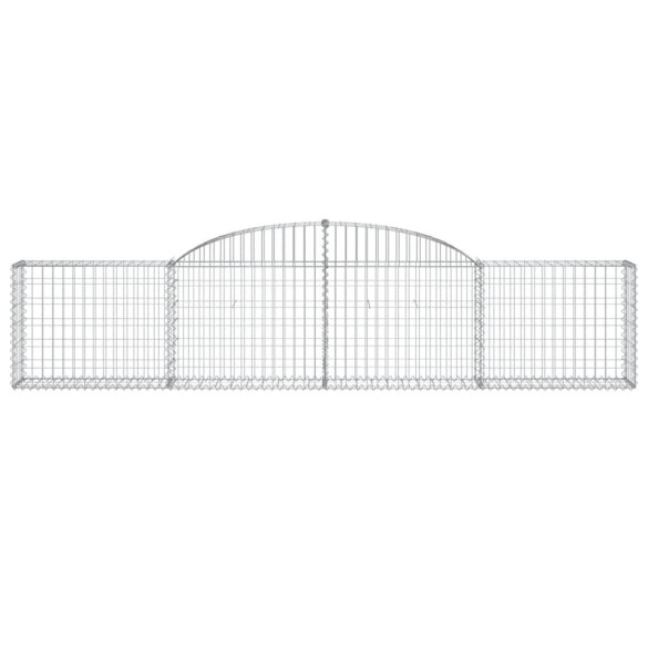 Coșuri Gabion Arcuite - 3 bucăți - 300x30x60/80 cm