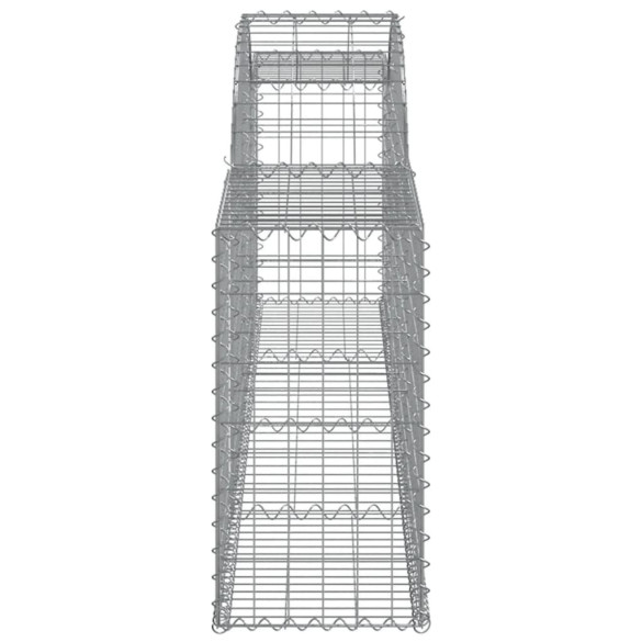 Coșuri Gabion Arcuite - 6 bucăți - 300x30x60/80 cm - Fier Galvanizat