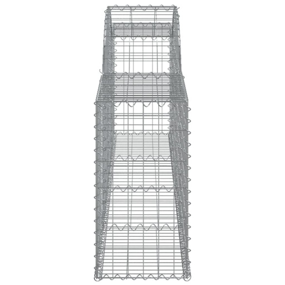 Coșuri Gabion Arcuite - 7 bucăți - Fier Galvanizat | Decor Grădină