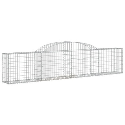 Coșuri Gabion Arcuite - 8 bucăți - Fier Galvanizat