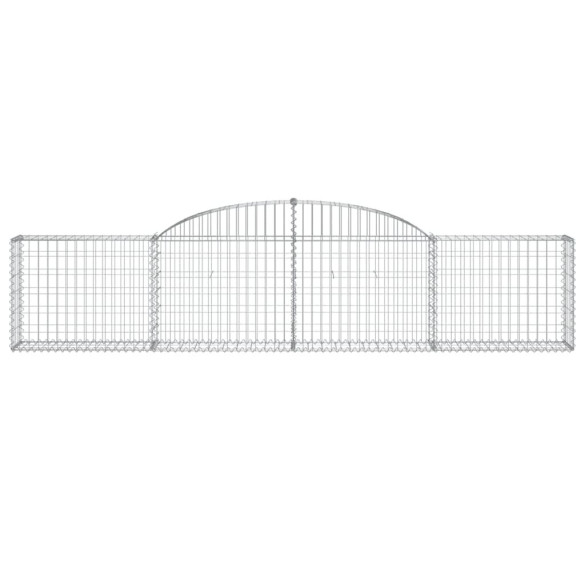 Coșuri Gabion Arcuite - 12 bucăți - Fier Galvanizat Rezistent