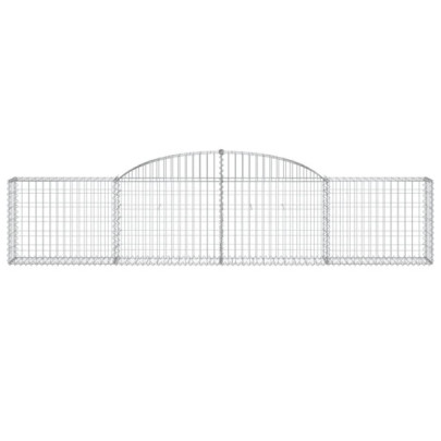 Coșuri Gabion Arcuite - 20 Bucăți - 300x30x60/80cm - Fier Galvanizat