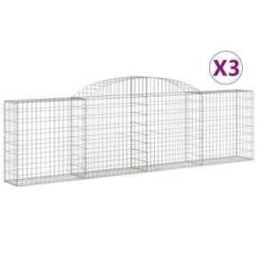 Set Coșuri Gabion Arcuite | Barieră Decorativă Grădină 2