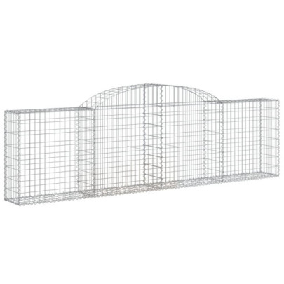 Set Coșuri Gabion Arcuite | Barieră Decorativă Grădină