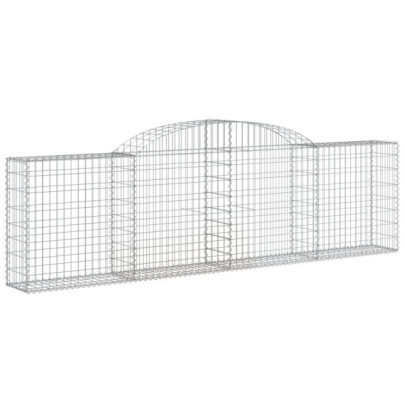Set Coșuri Gabion Arcuite | Barieră Decorativă Grădină