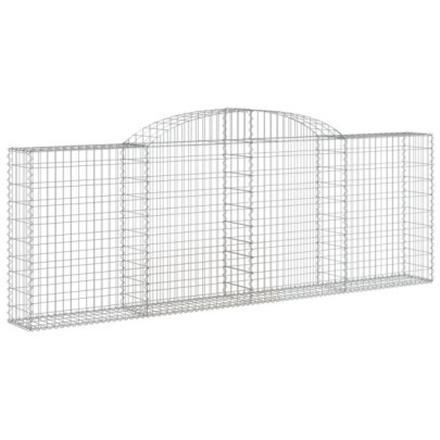 Coșuri Gabion Arcuite 5 buc - Fier Galvanizat Rezistent