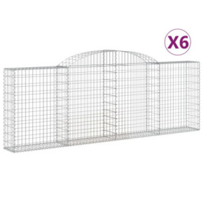 Coșuri Gabion Arcuite 6 buc - Fier Galvanizat | Livrare Gratuită 2