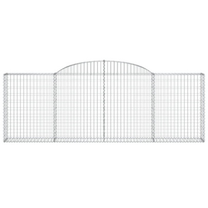 Coșuri Gabion Arcuite | Barieră Decorativă Grădină | Fier Galvanizat