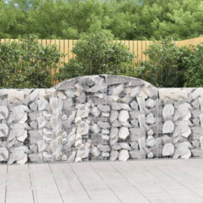 Coșuri Gabion Arcuite 12 buc - Barieră Decorativă Grădină