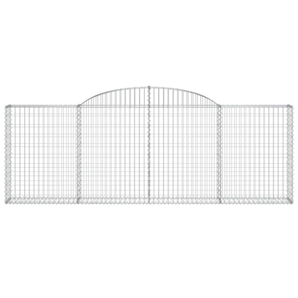 Coșuri Gabion Arcuite 12 buc - Barieră Decorativă Grădină