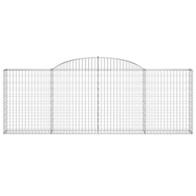Coșuri Gabion Arcuite 12 buc - Barieră Decorativă Grădină