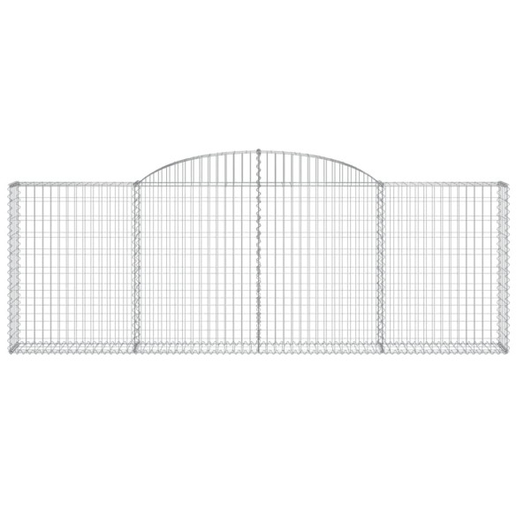 Coșuri Gabion Arcuite | Barieră Decorativă Grădină | Fier Galvanizat