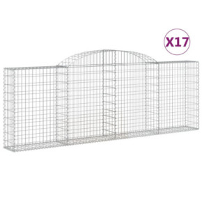 Coșuri Gabion Arcuite Fier Galvanizat | Barieră Grădină Decorativă 2