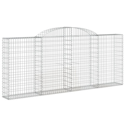 Coșuri Gabion Arcuite Fier Galvanizat | Gard Decorativ