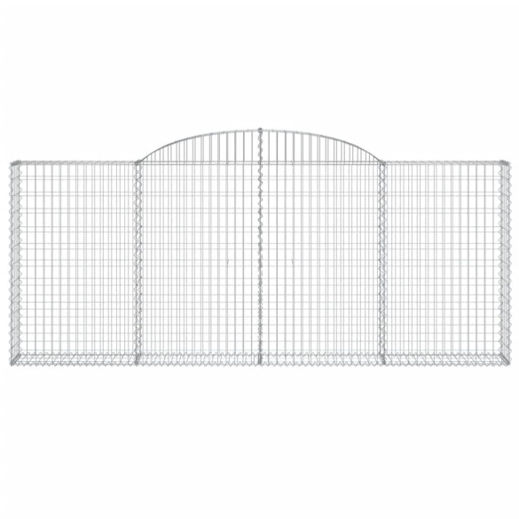 Set Coșuri Gabion Arcuite | Barieră Decorativă Grădină