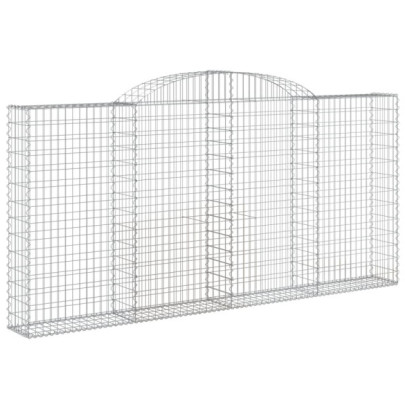 Set Gabion Arcuit 13 bucăți - Fier Galvanizat Rezistent
