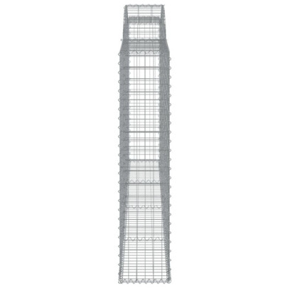 Set Gabion Arcuit 13 bucăți - Fier Galvanizat Rezistent