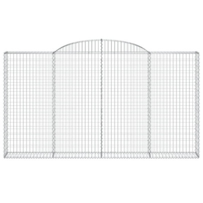 Coșuri Gabion Arcuite Fier Galvanizat | Barieră Grădină