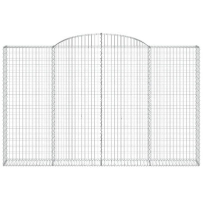Coșuri Gabion Arcuite | Barieră Decorativă Grădină | Fier Galvanizat
