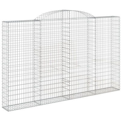 Coșuri Gabion Arcuite | Barieră Decorativă Grădină | Fier Galvanizat