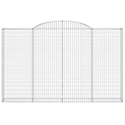 Coșuri Gabion Arcuite | Barieră Decorativă Grădină | Fier Galvanizat